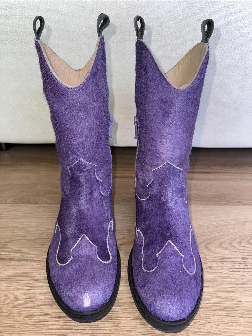 Kids Purple Western Boots
